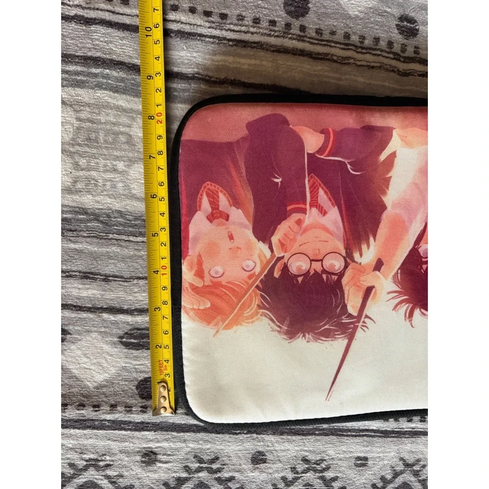 Anime Style Harry Potter Padded Laptop Tablet Sleeve Case 12x9 Magic Fan Art